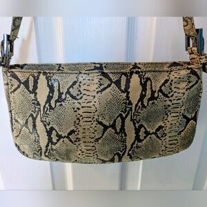 Pinky Vintage Snake Print Shoulder Bag/ Clutch